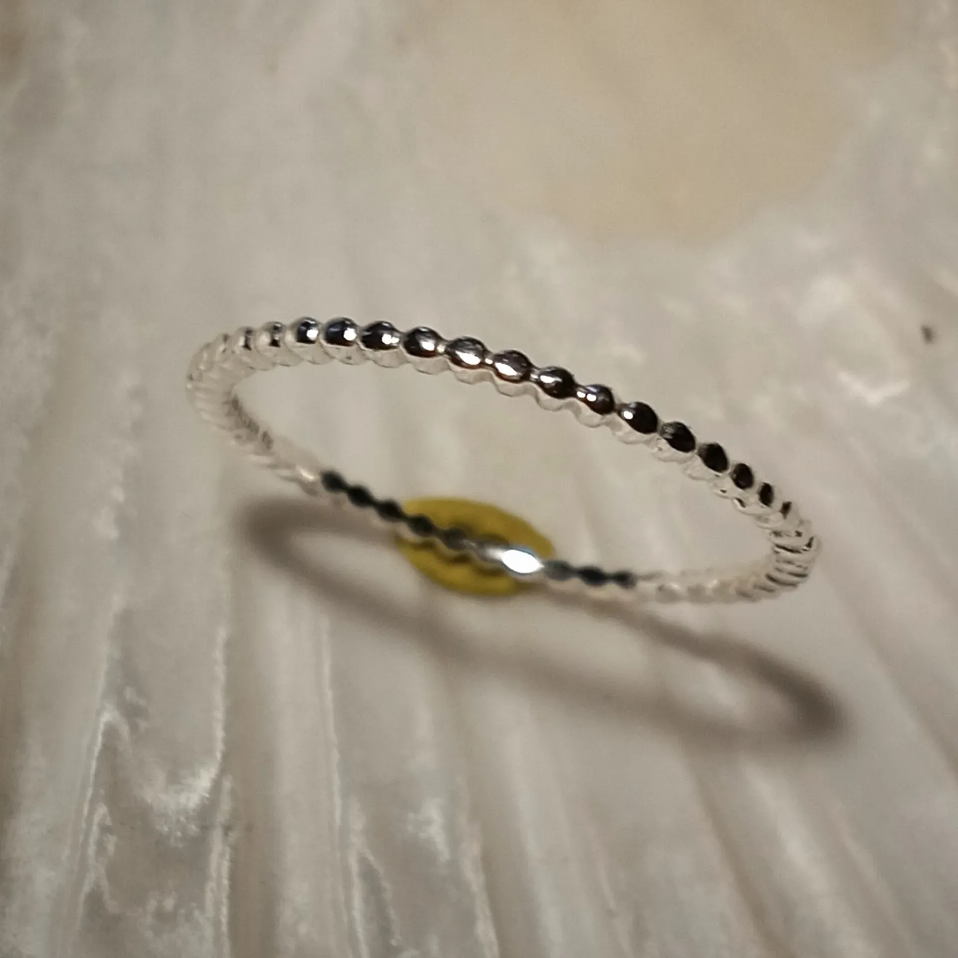 Silberring in Seilform